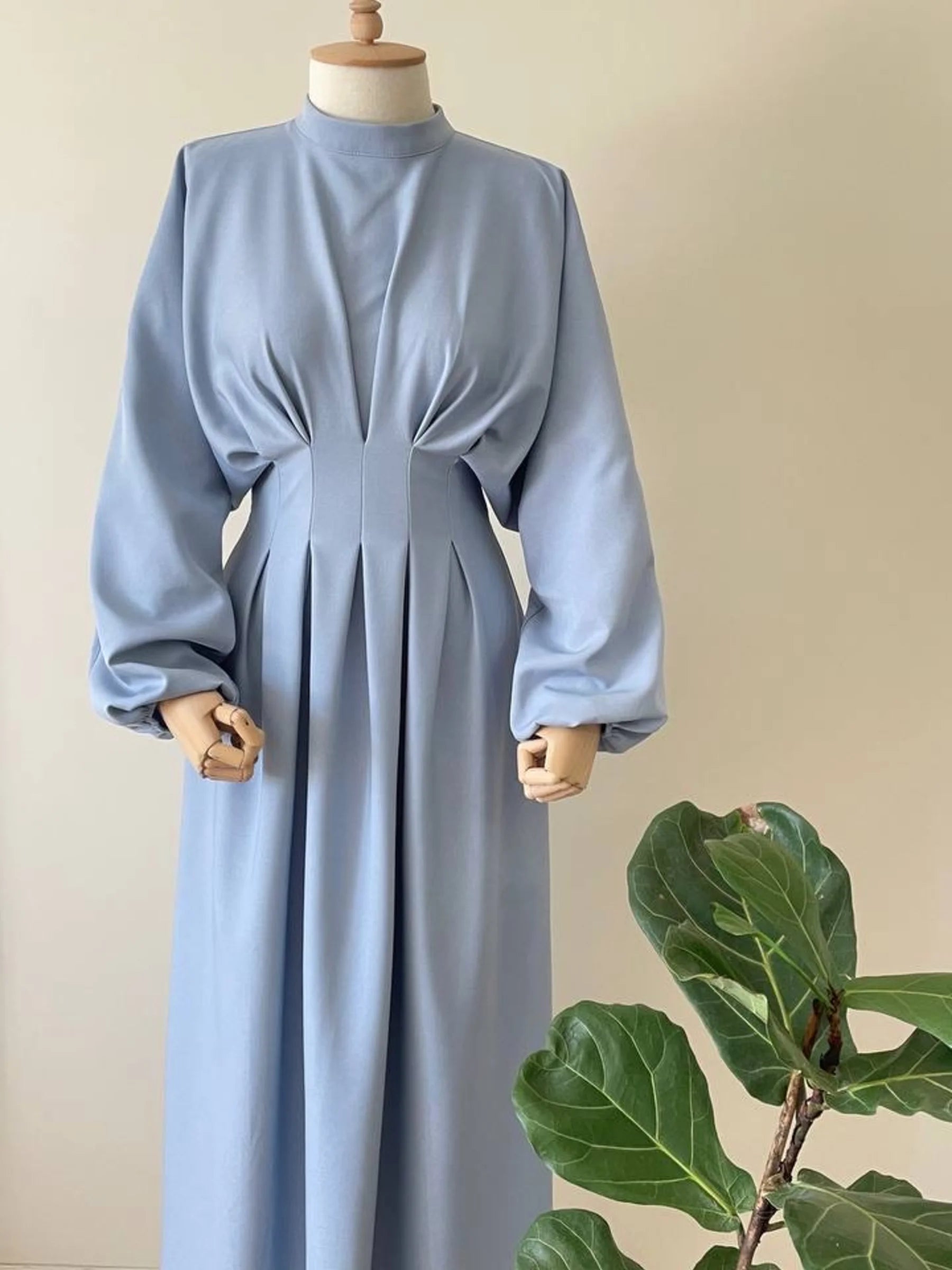 Pera Dress - Baby Blue Muse Robe Pera Dress - Baby Blue Muse Robe