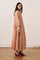 Seren Voile Long Dress - Salmon - Muserobe modest dress image 1