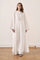 Nisa 100% Linen Slit Long Blouse - White image 1