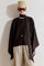 Mara Linen Poncho - Brown image 1