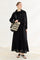 Sienna Linen Pinafore Dress - Black image 1