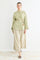 Talia Linen Belted Shirt - Sage image 1