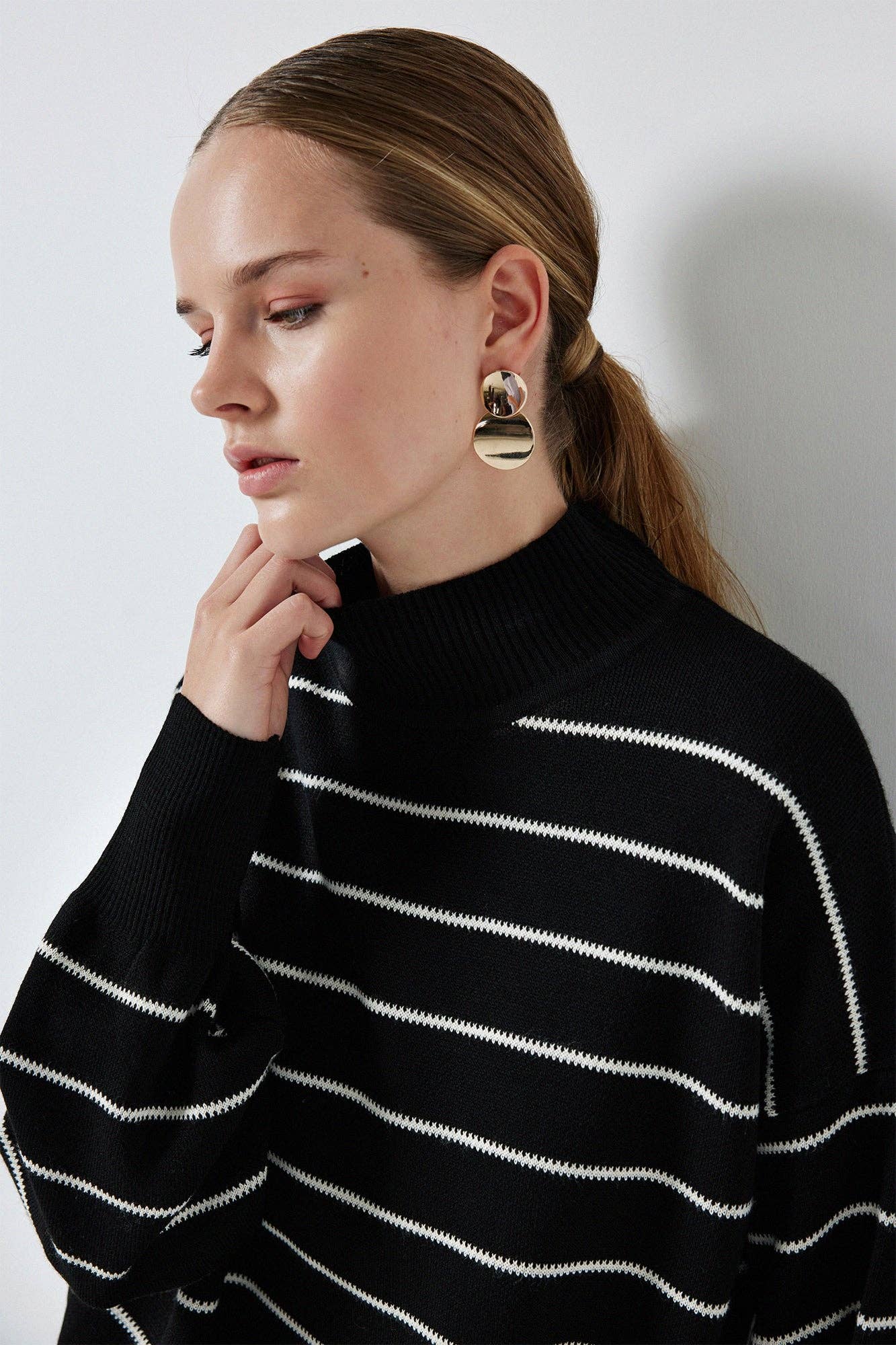 Ribbed Knit Duo Set - Black