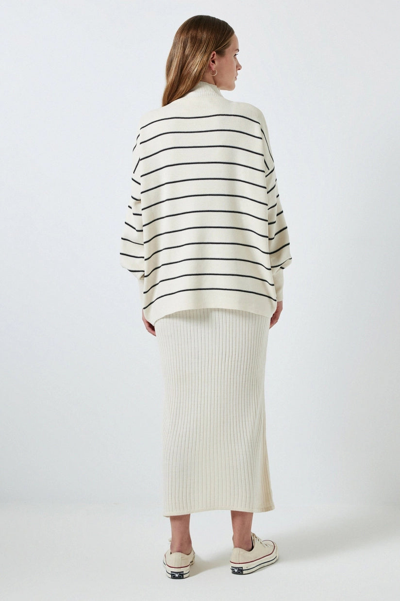 Ribbed Knit Duo Set - White