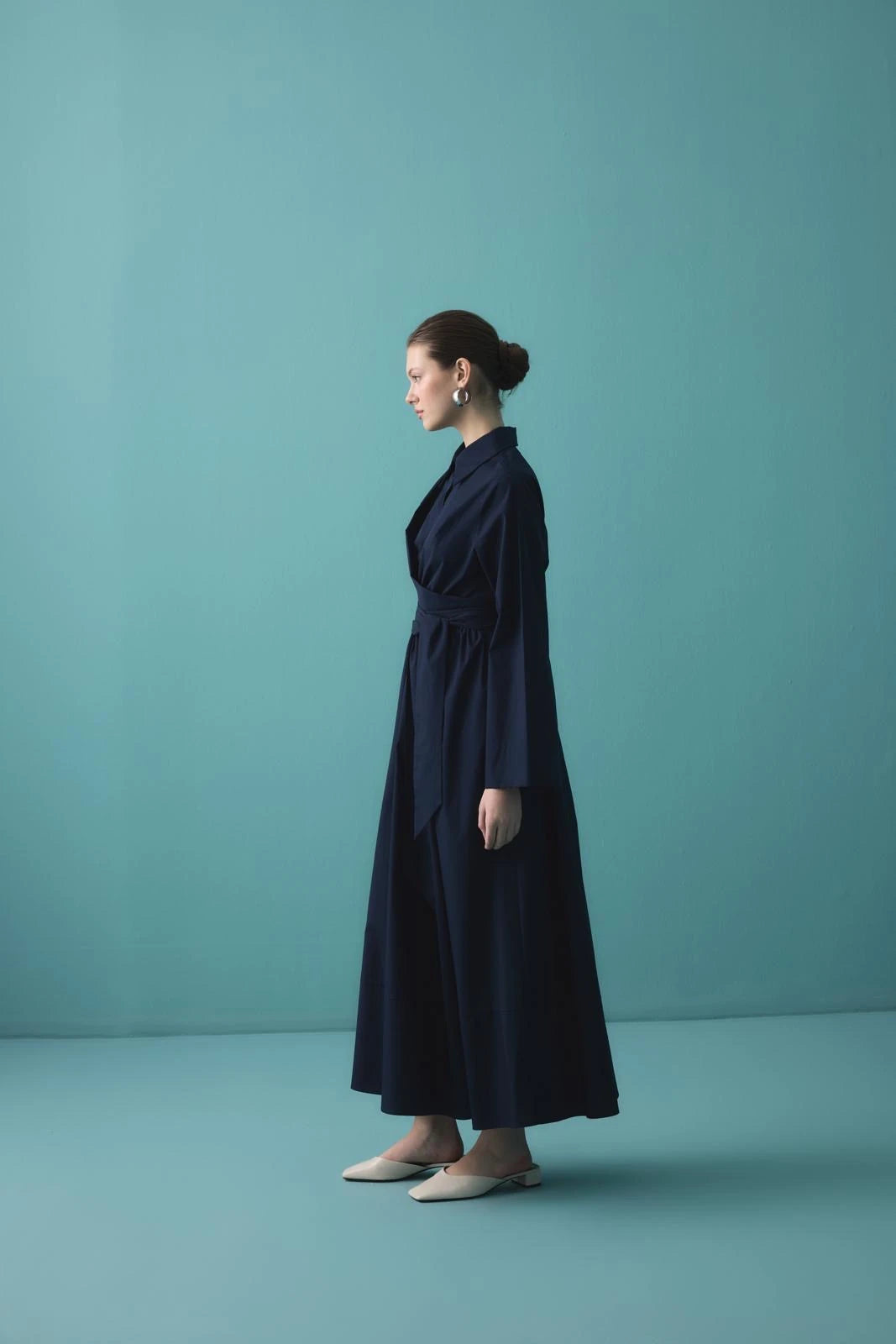 Sophie Wrap Elbise - Lacivert