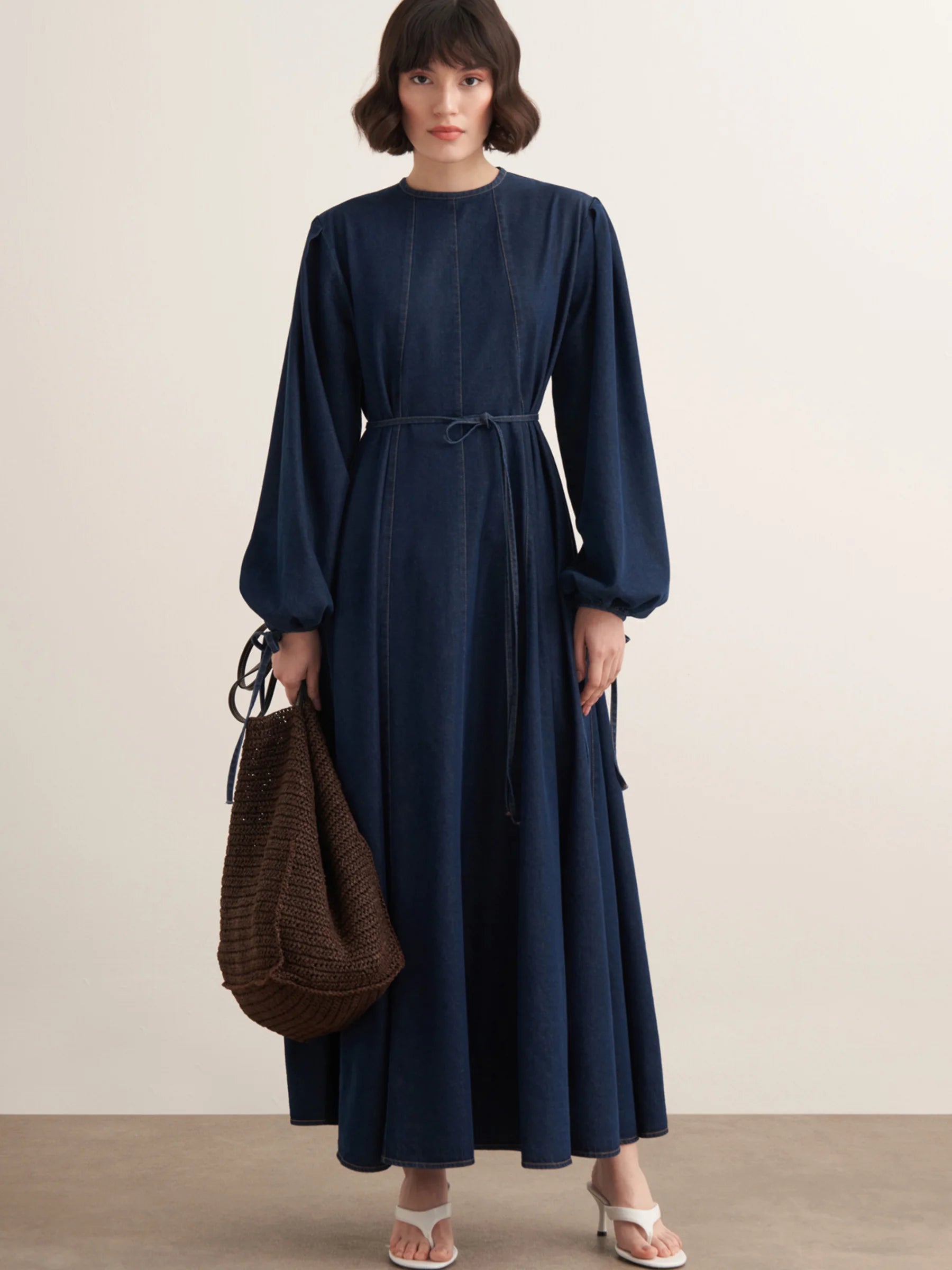 Maya Minimal Denim Dress
