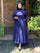 Amelie Kleid mit weitem Ausschnitt - Marineblau