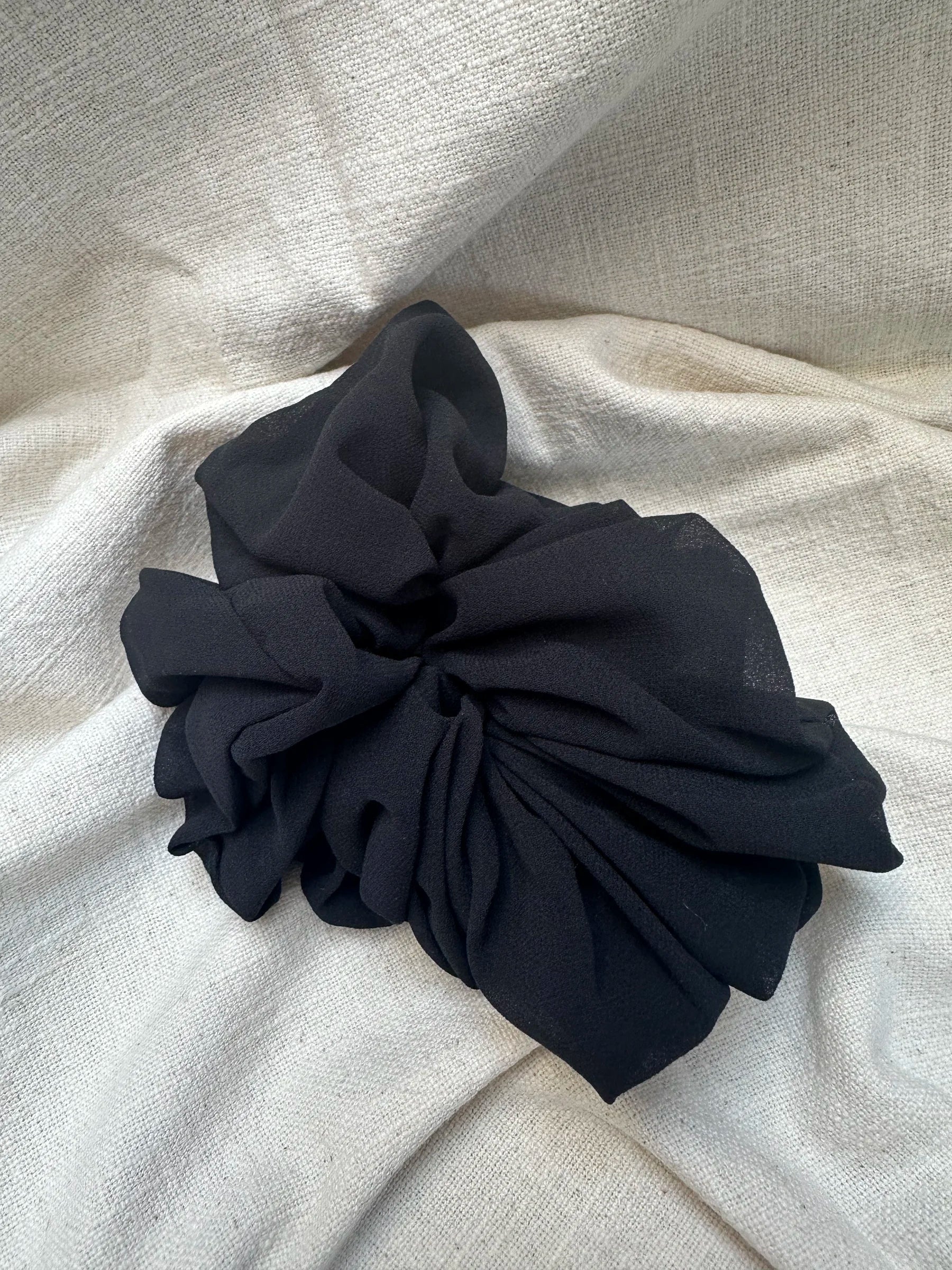Chiffon Haargummi - Schwarz