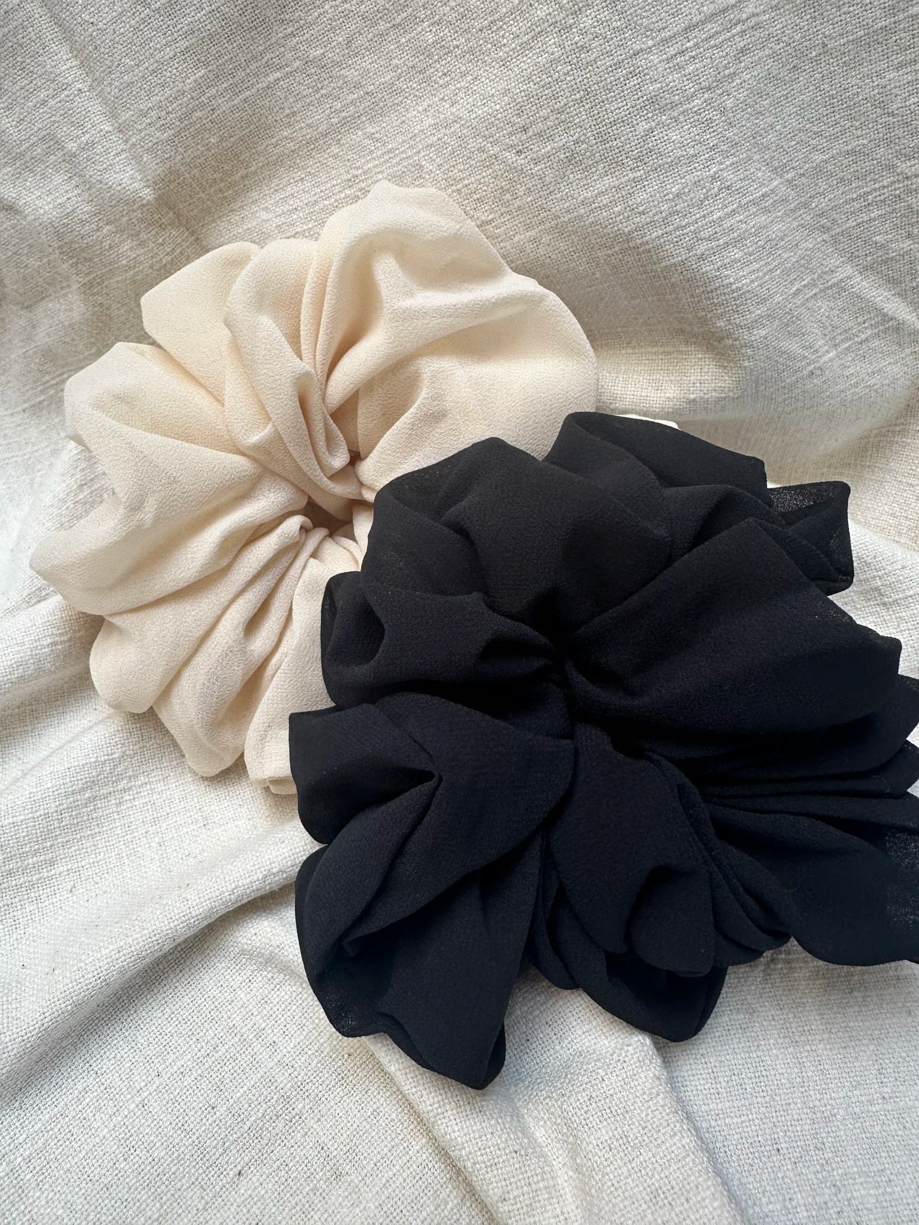 Chiffon Haargummi - Schwarz