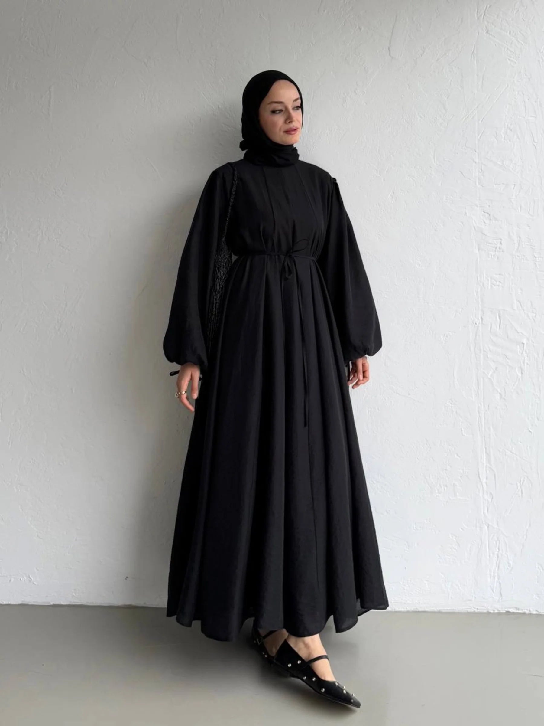 Emma Flowy Dress - Black