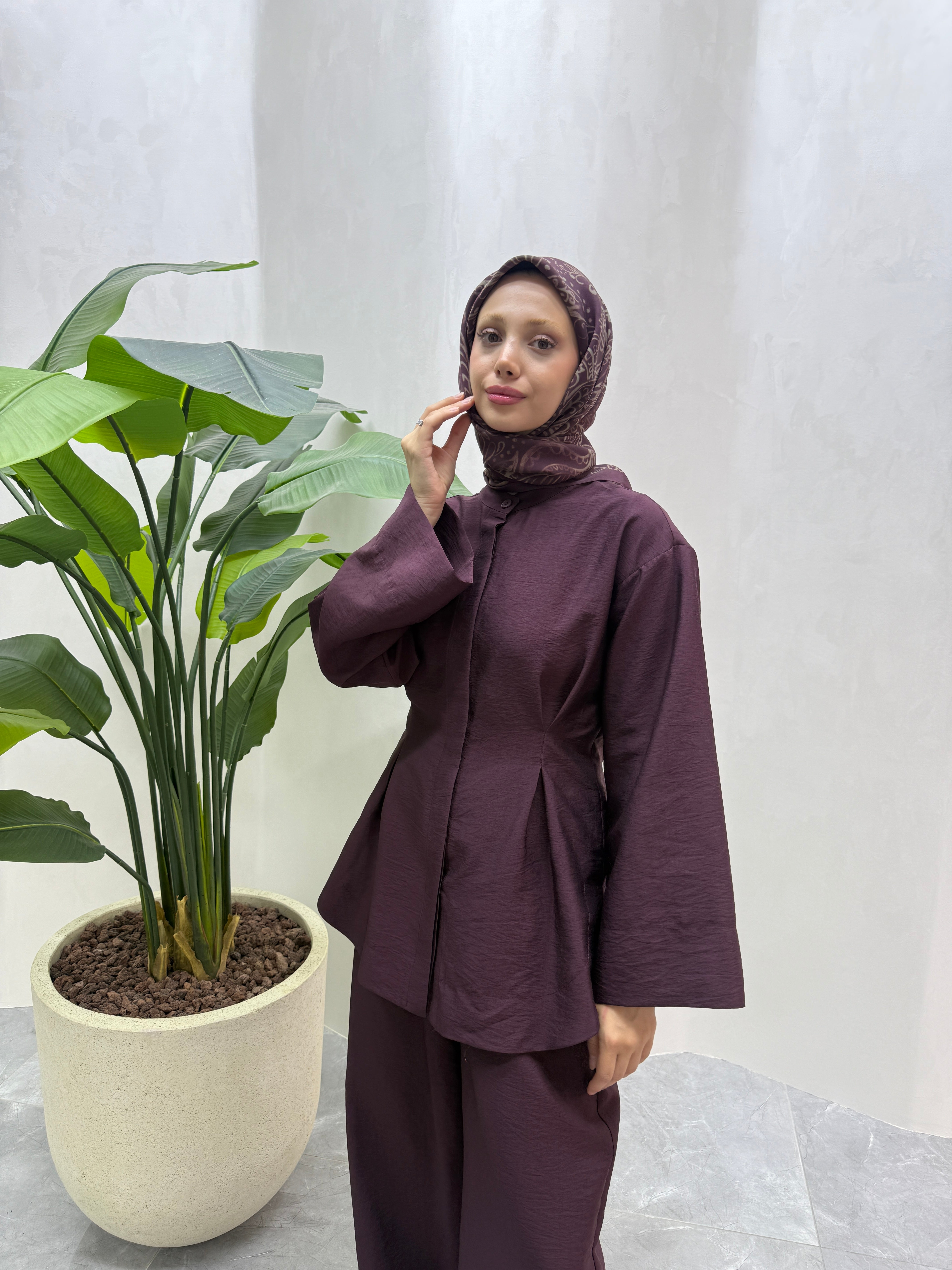 Lora 2 Piece Set - Burgundy