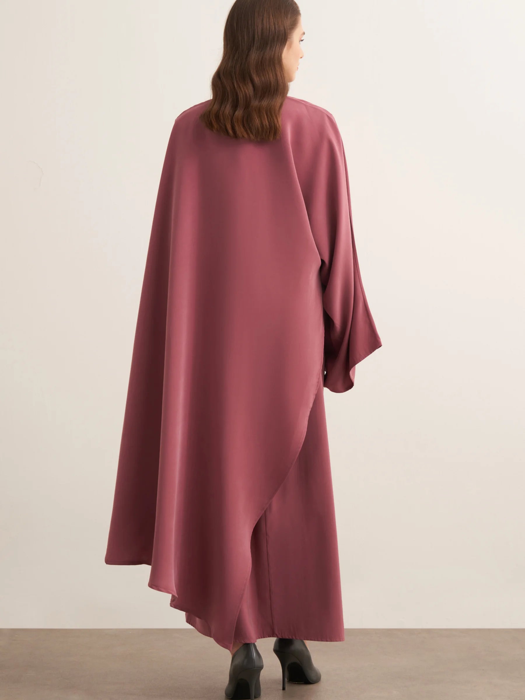 Liora Premium Layered Dress - Dusty Rose