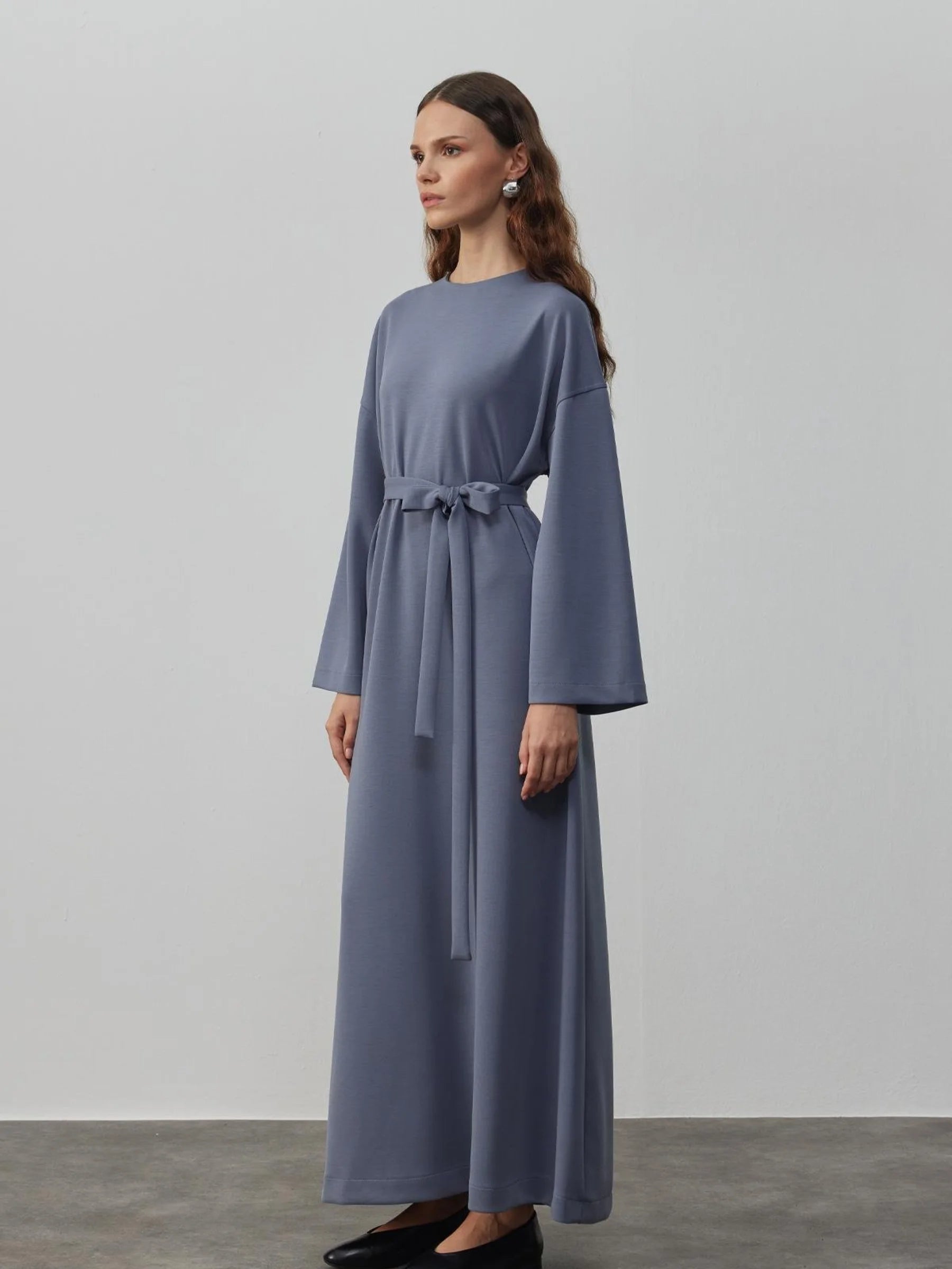 Bequemes Modalkleid - Grau