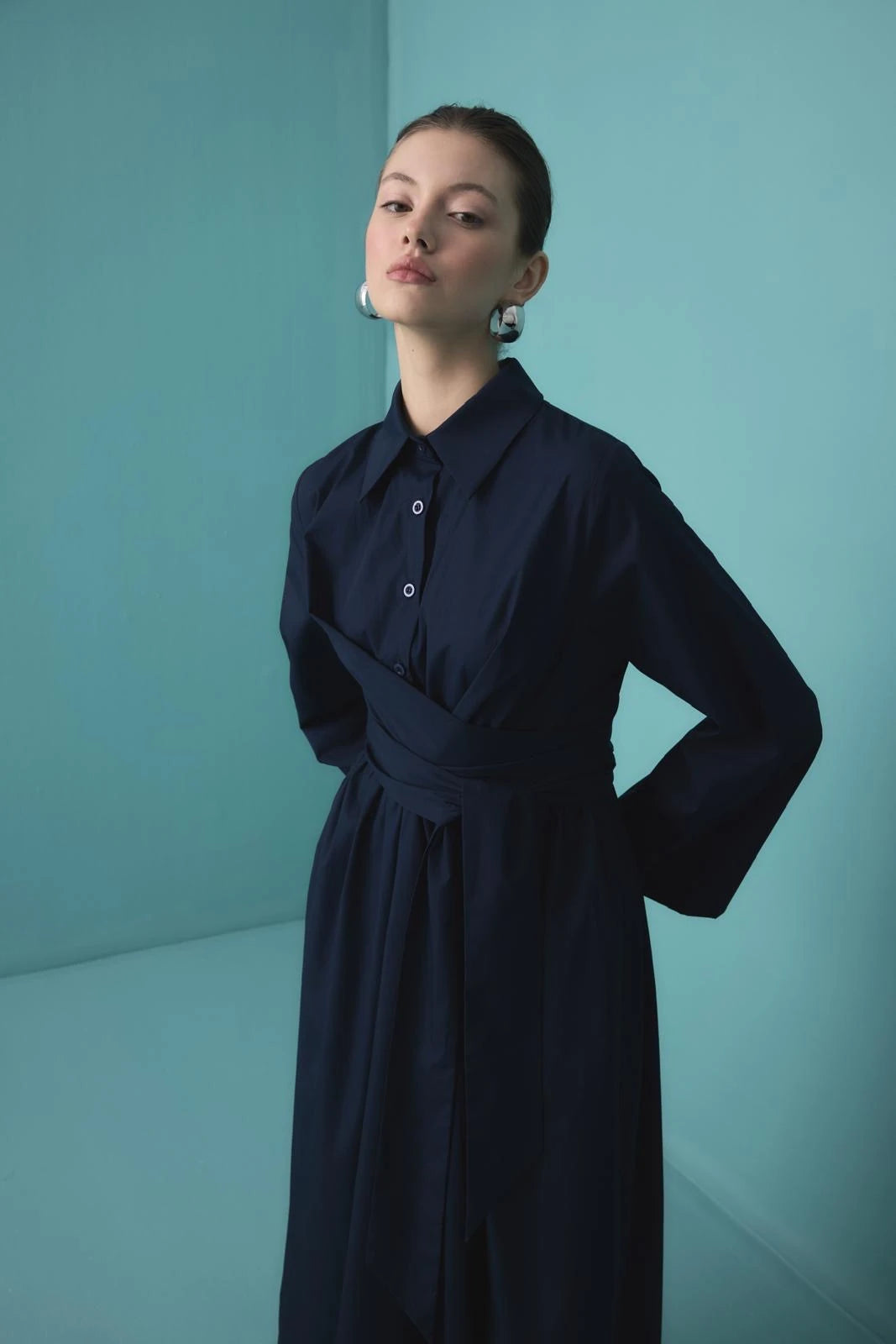 Sophie Wrap Dress - Navy