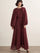 Leyla Balloon Sleeve Dress – Burgundy by Muserobe, modest dress