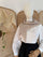 Dreiecksschal aus 100 % Wolle-Beige