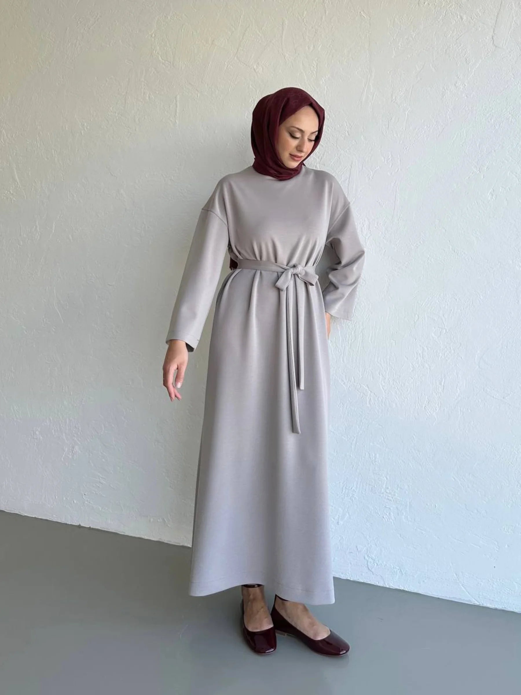 Bequemes Modalkleid - Stein