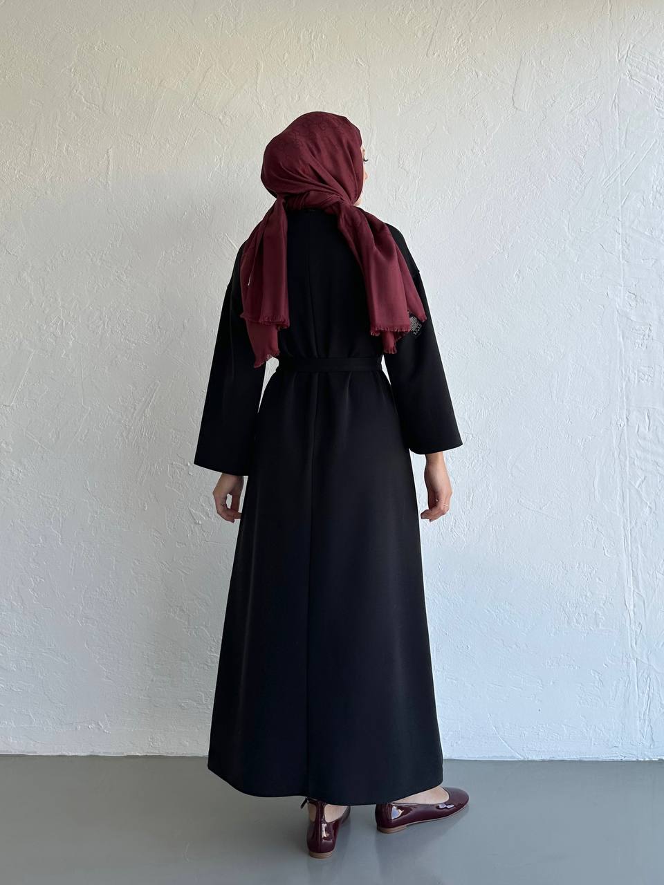 Bequemes Modalkleid - Schwarz