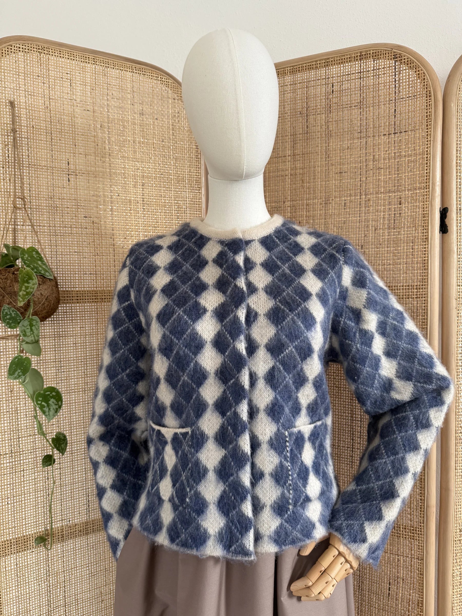 Mona Strickjacke - Blau