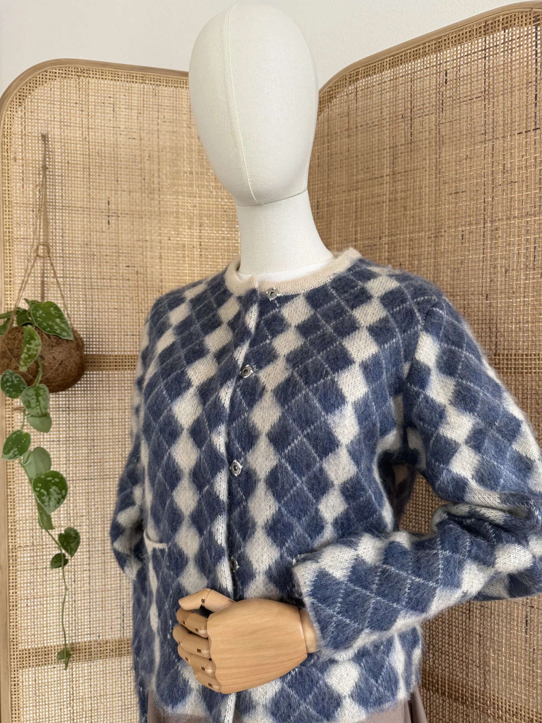 Mona Strickjacke - Blau