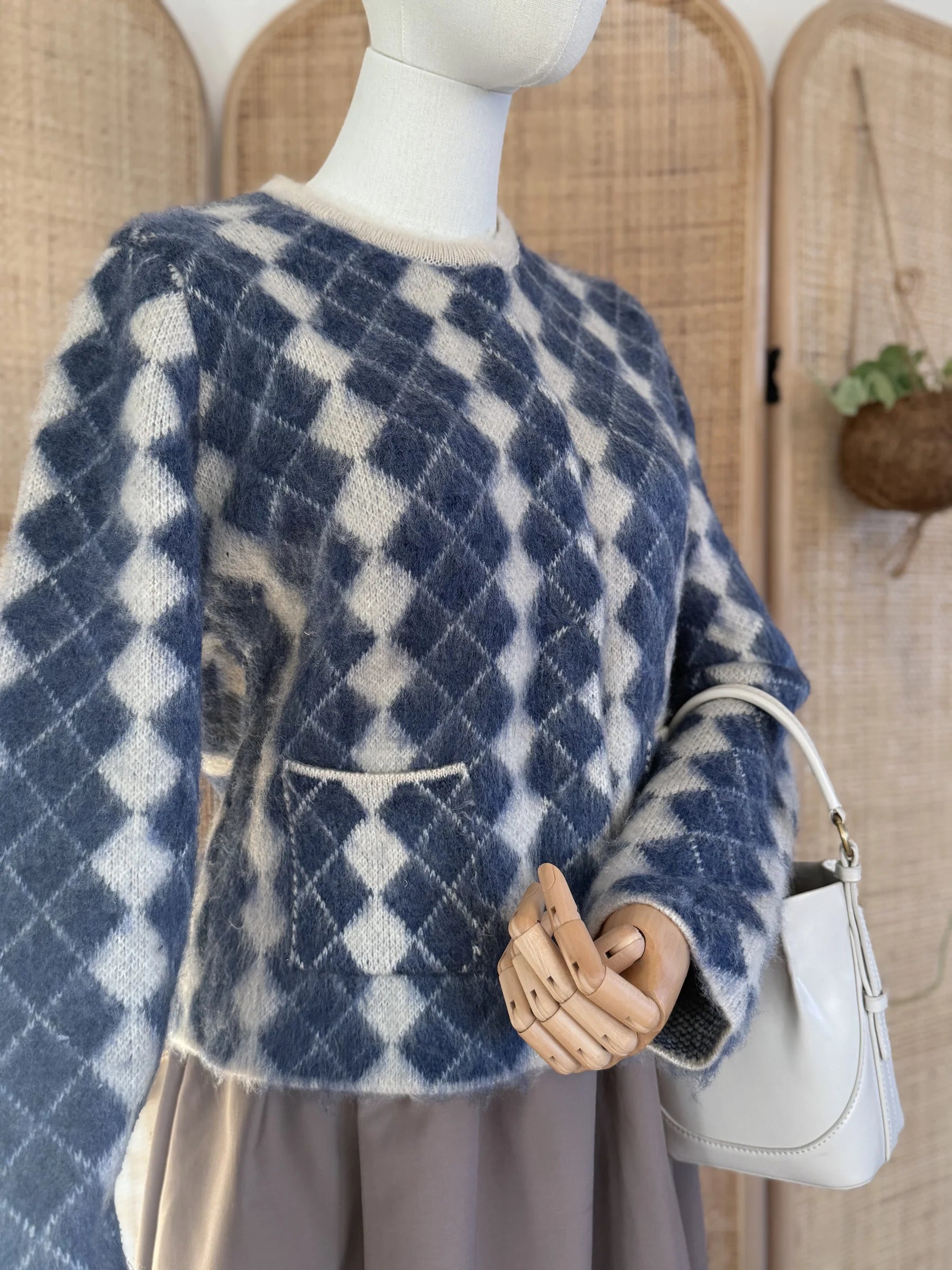 Mona Strickjacke - Blau