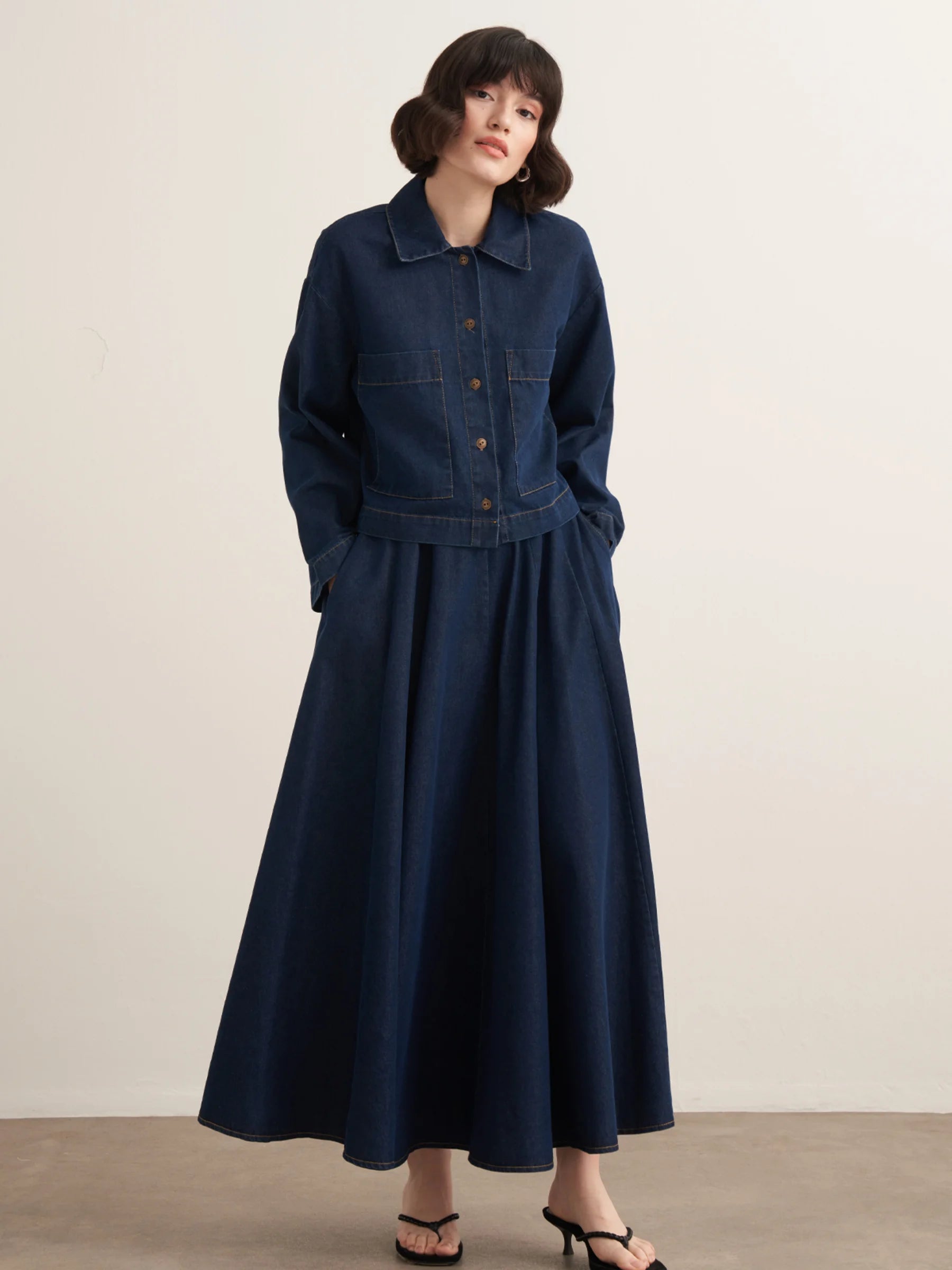 Hifa Denim 2 Piece Set