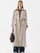 Drapierter Trenchcoat mit Knöpfen – Stein