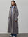 Drapierter Trenchcoat mit Knöpfen - Stein