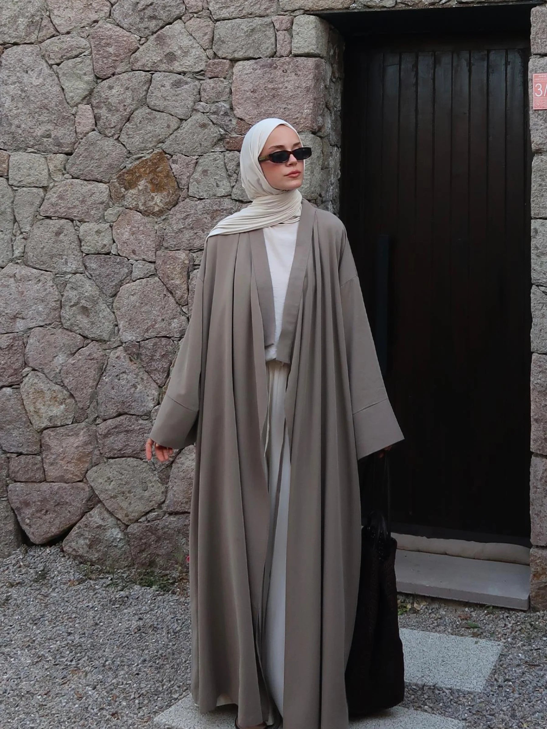 Alya Tencel Kimono - Blassgrün 