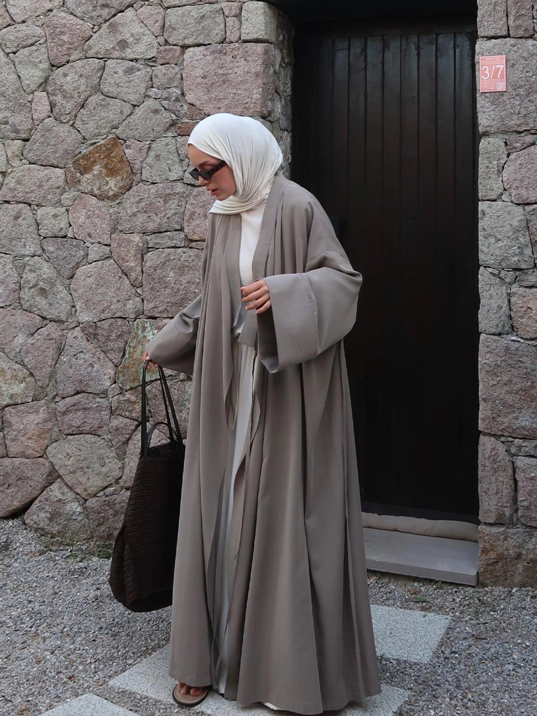 Alya Tencel Kimono - Blassgrün 
