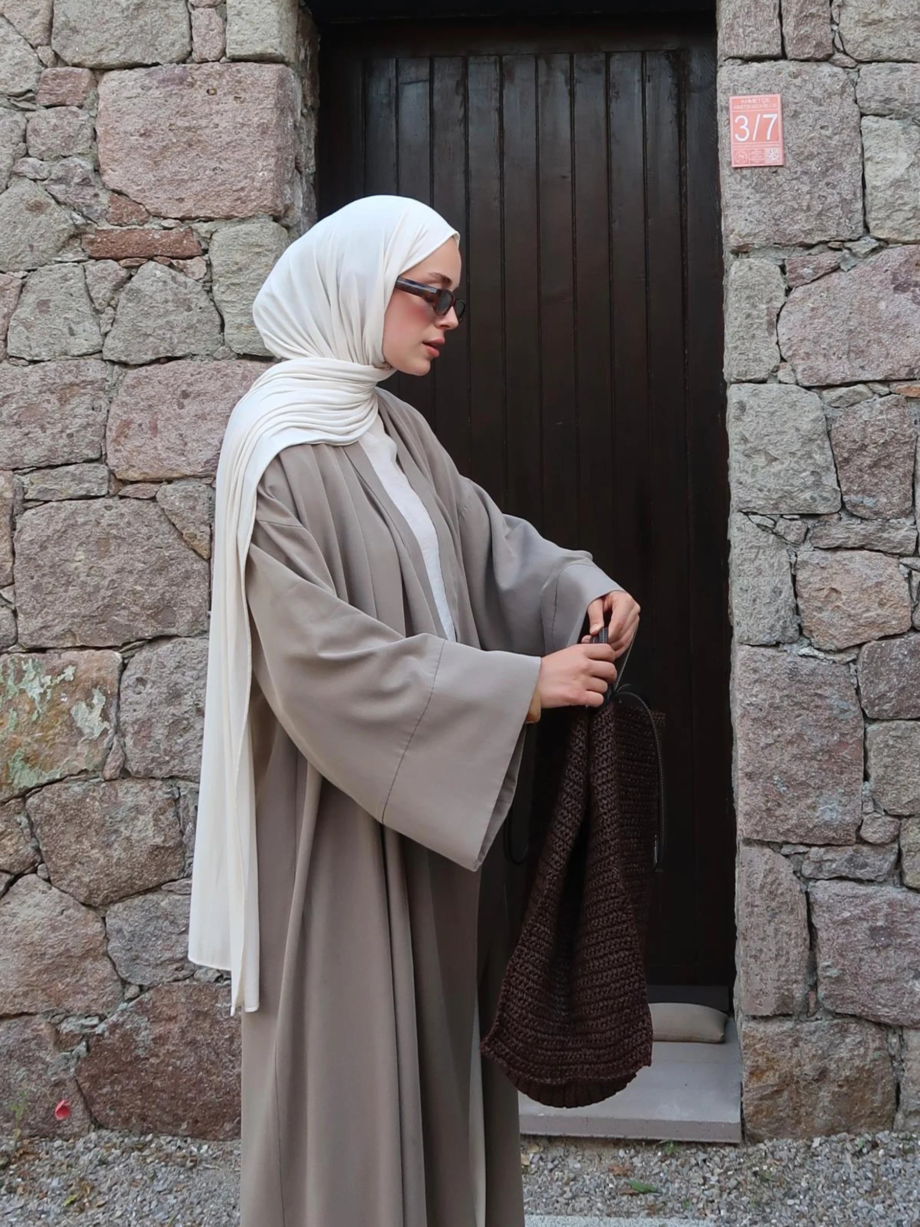 Alya Tencel Kimono - Blassgrün 