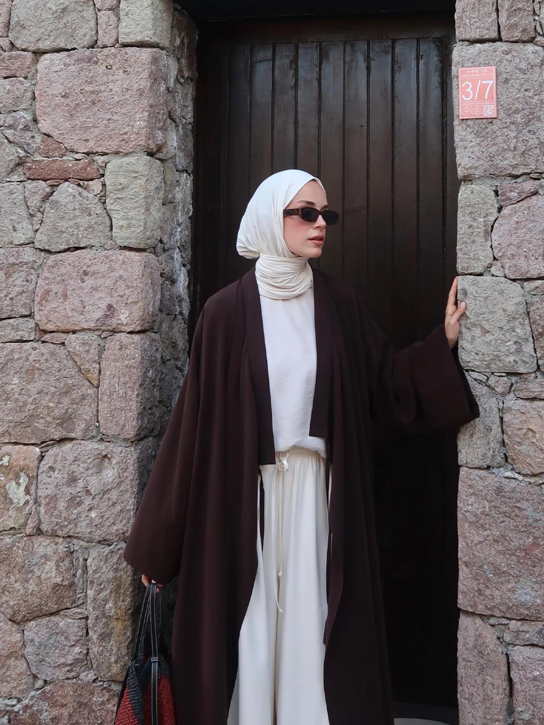 Alya Tencel Kimono - Braun