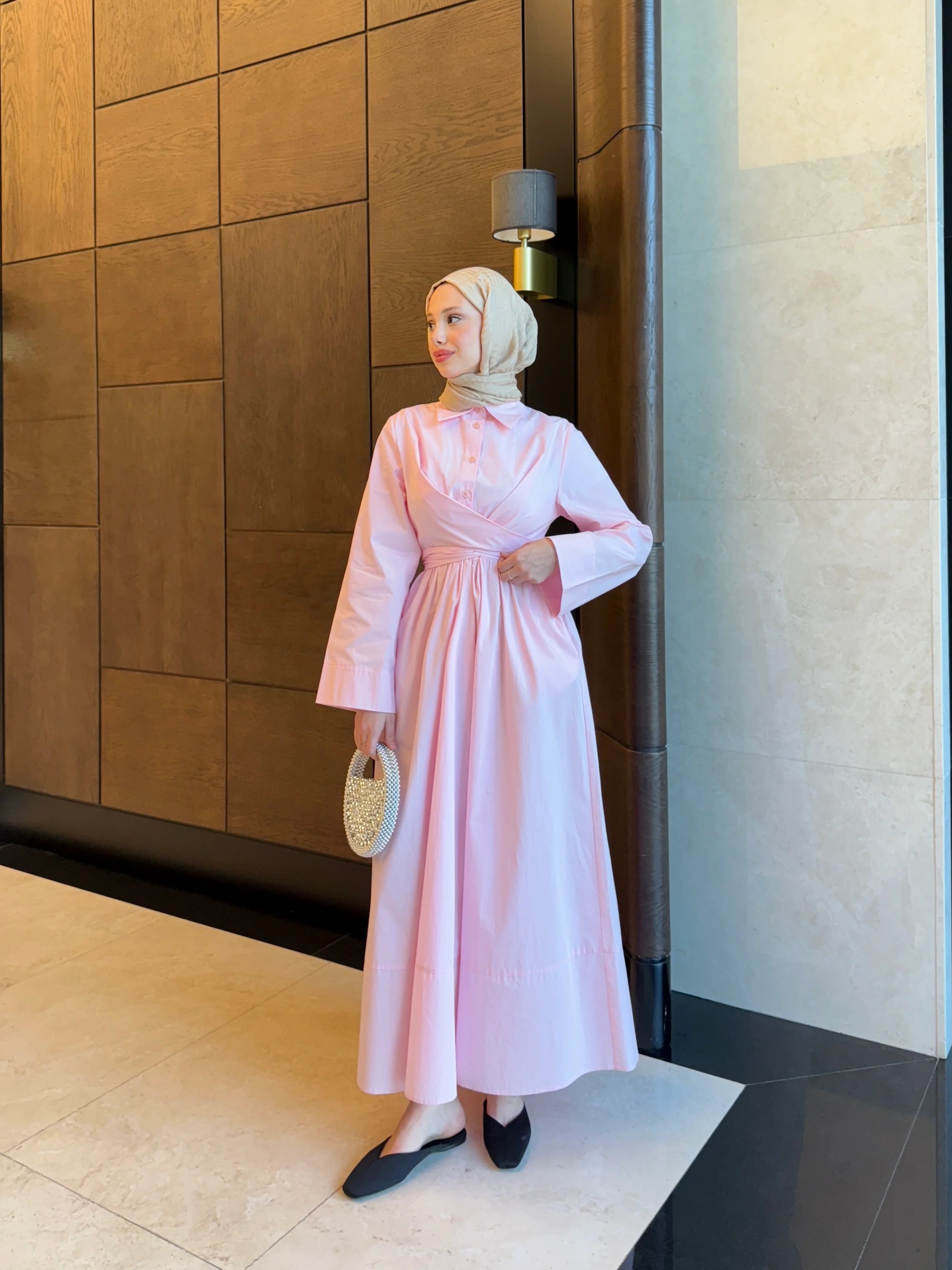 Sophie Wrap Elbise - Pembe