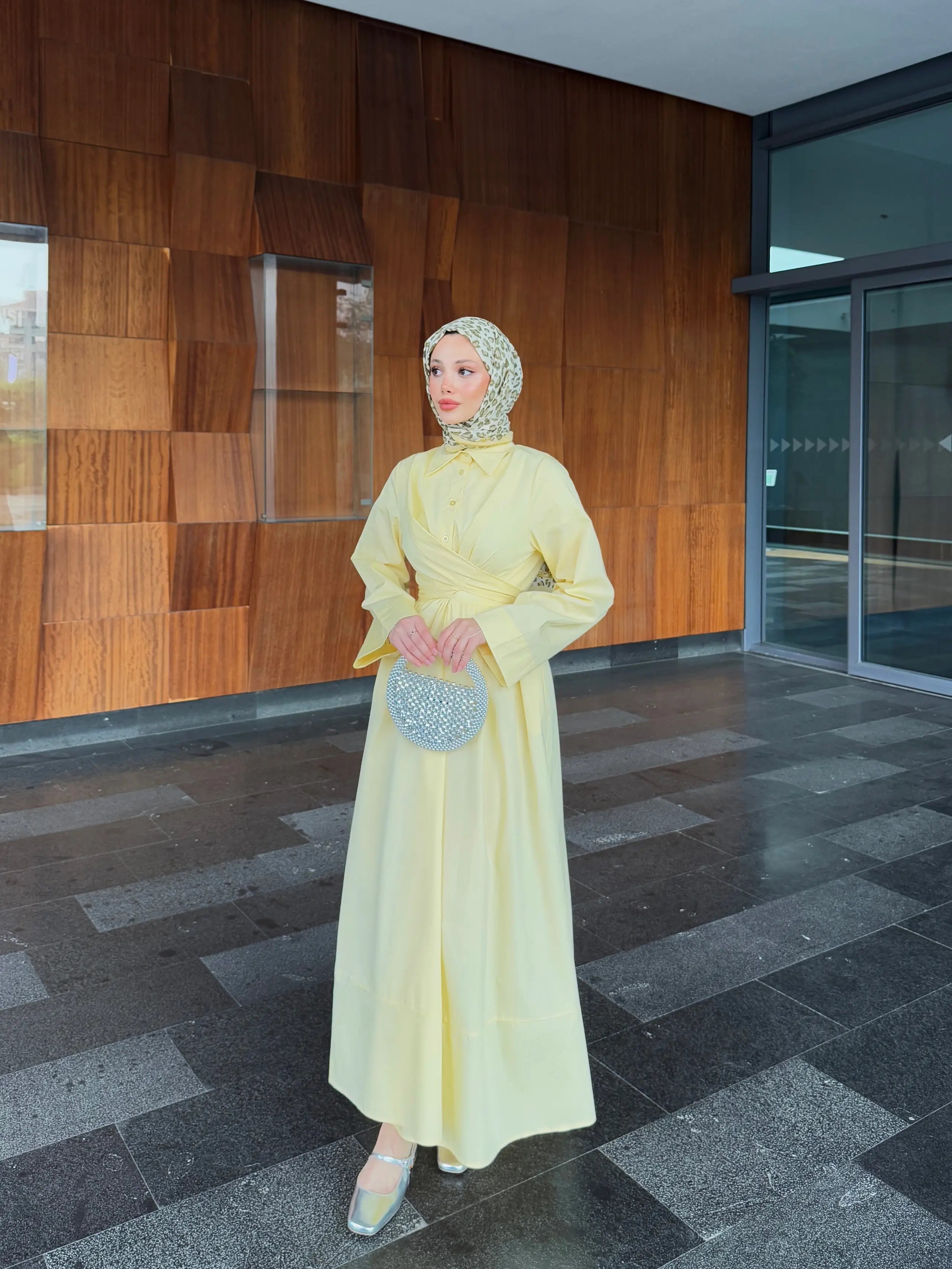 Sophie Wrap Dress - Yellow