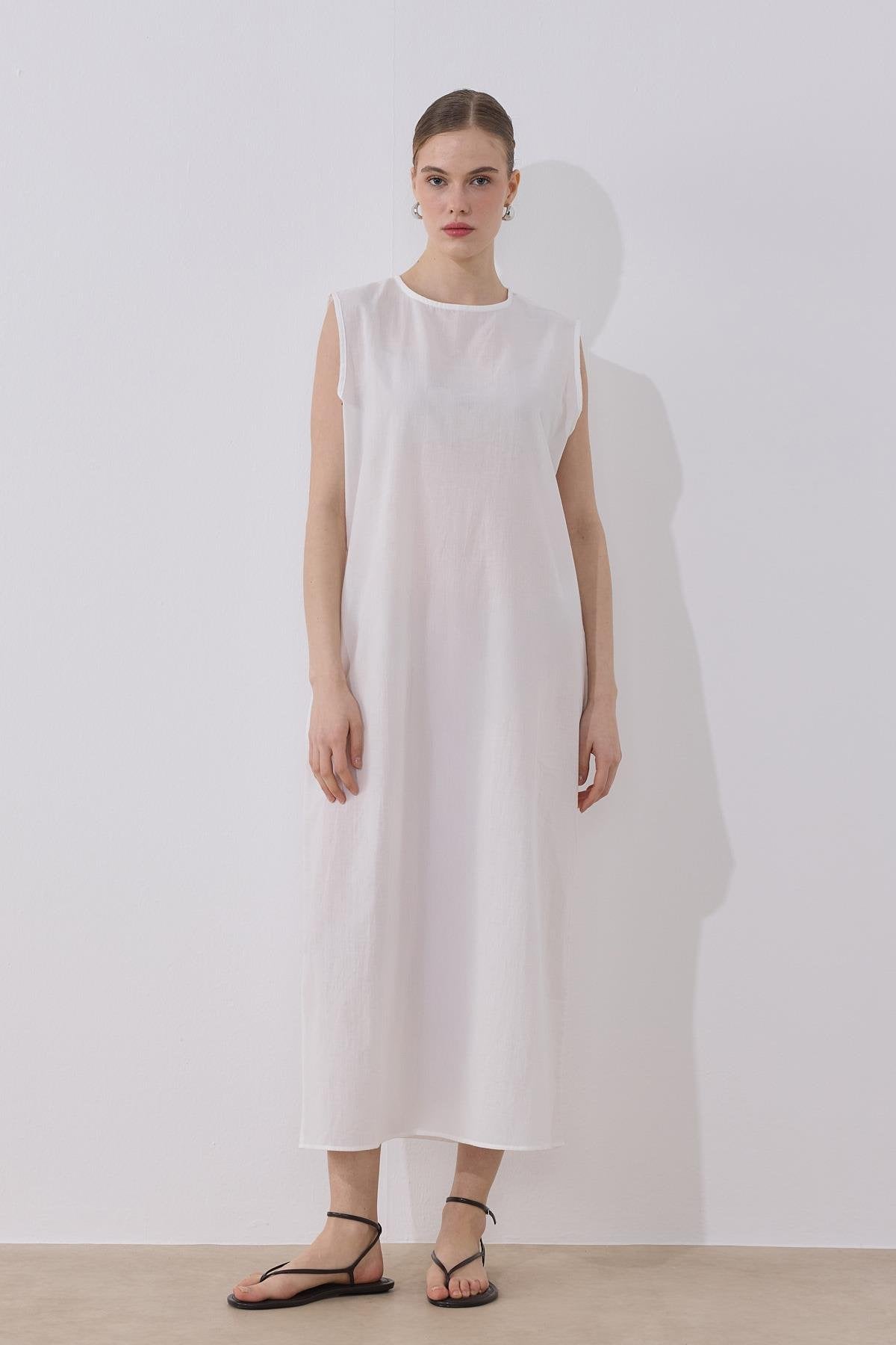 Cotton Dress Lining - White