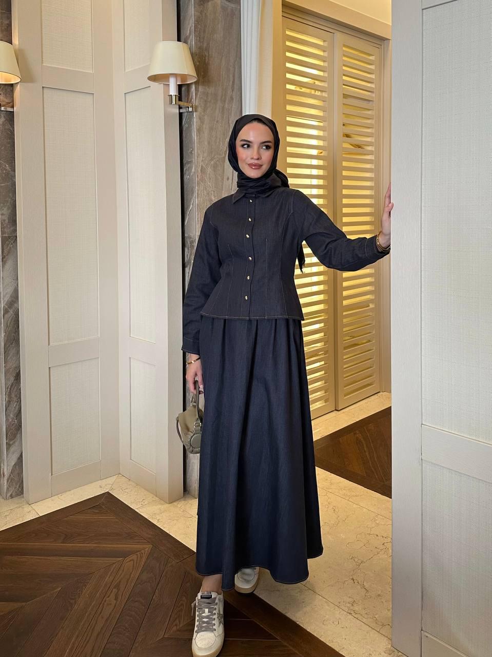 Arles Denim 2-Piece Set