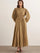 Maria Pleated Dress in Olive by Muserobe, modest dress
