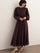 Maria Pleated Dress in Plum by Muserobe, modest dress