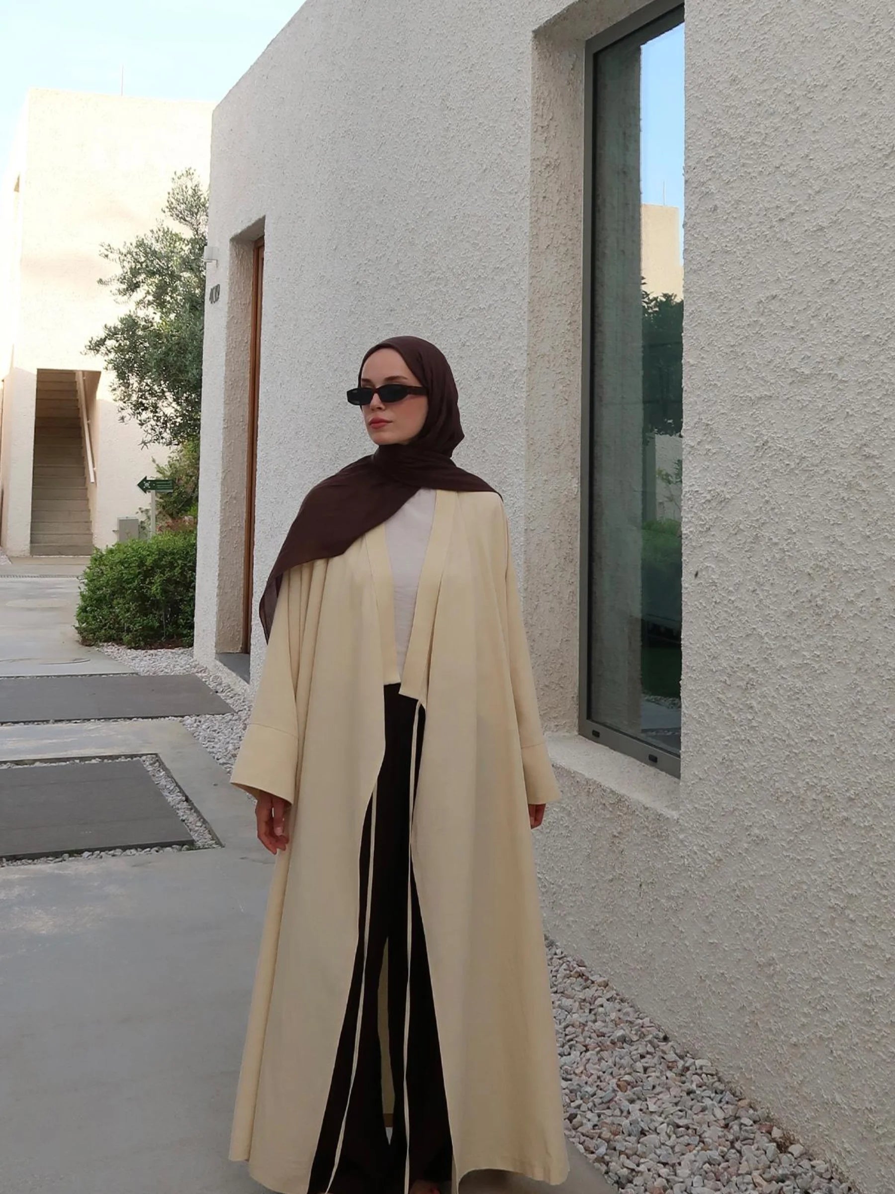 Alya Tencel Kimono - Zartgelb