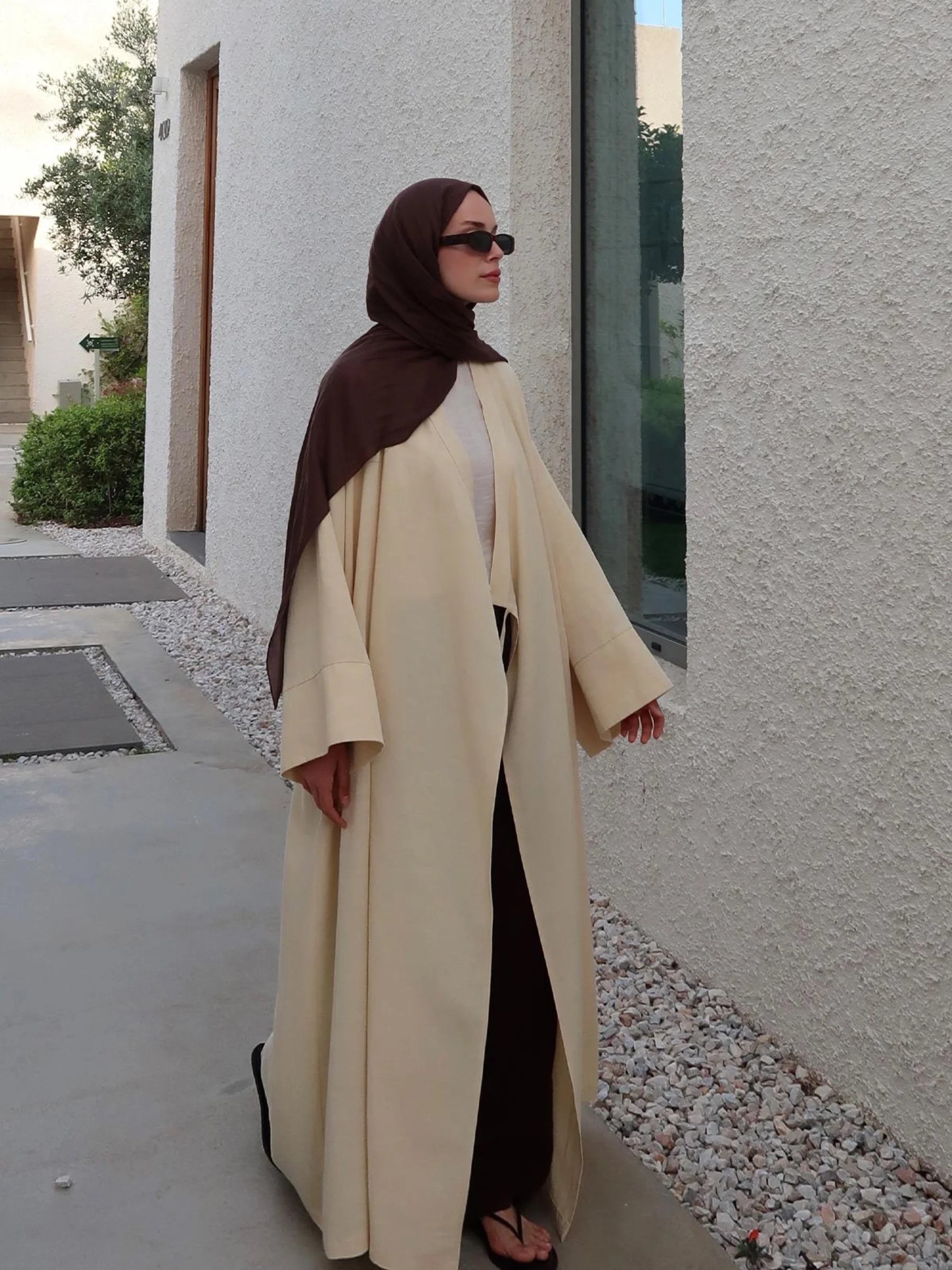 Alya Tencel Kimono - Zartgelb