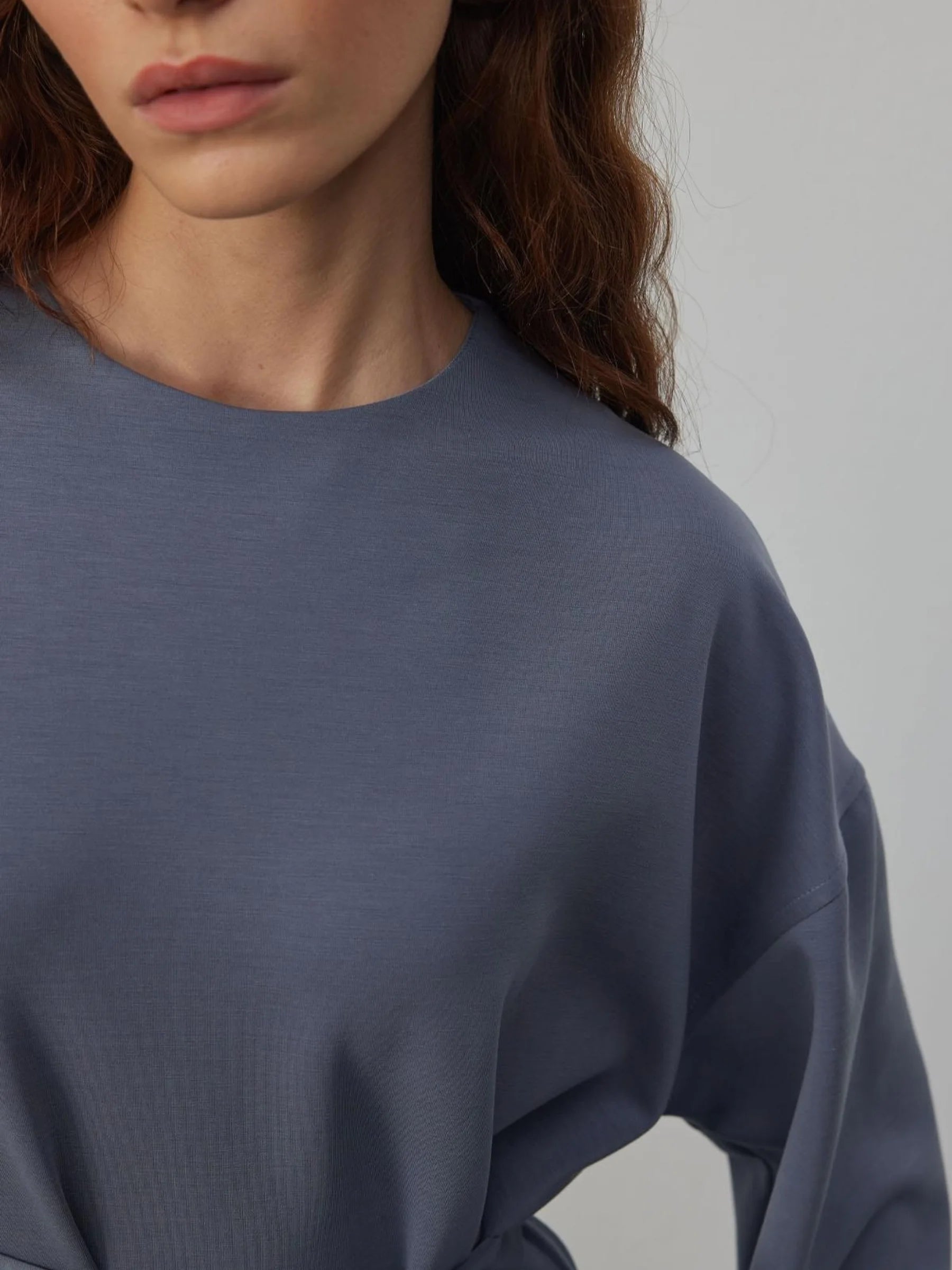 Bequemes Modalkleid - Grau