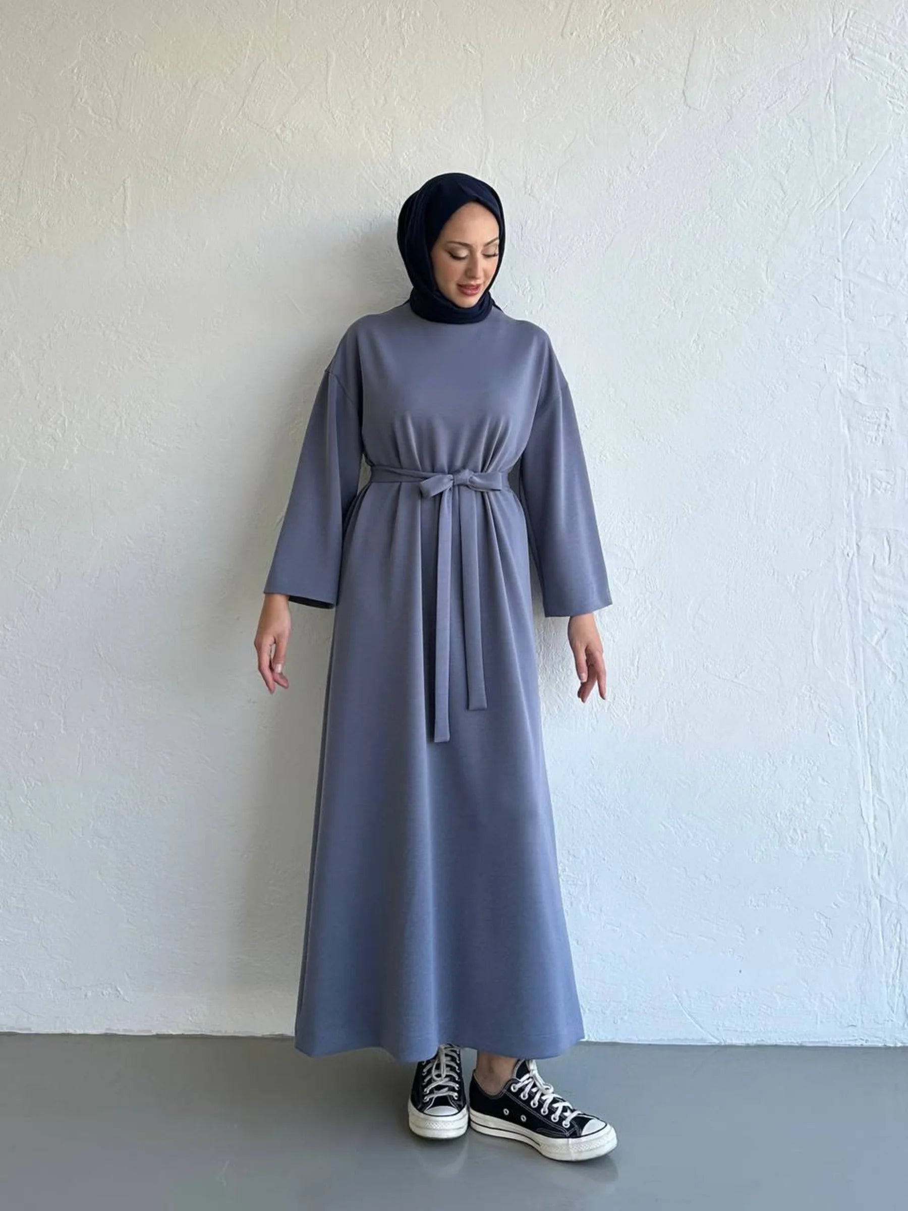 Bequemes Modalkleid - Grau