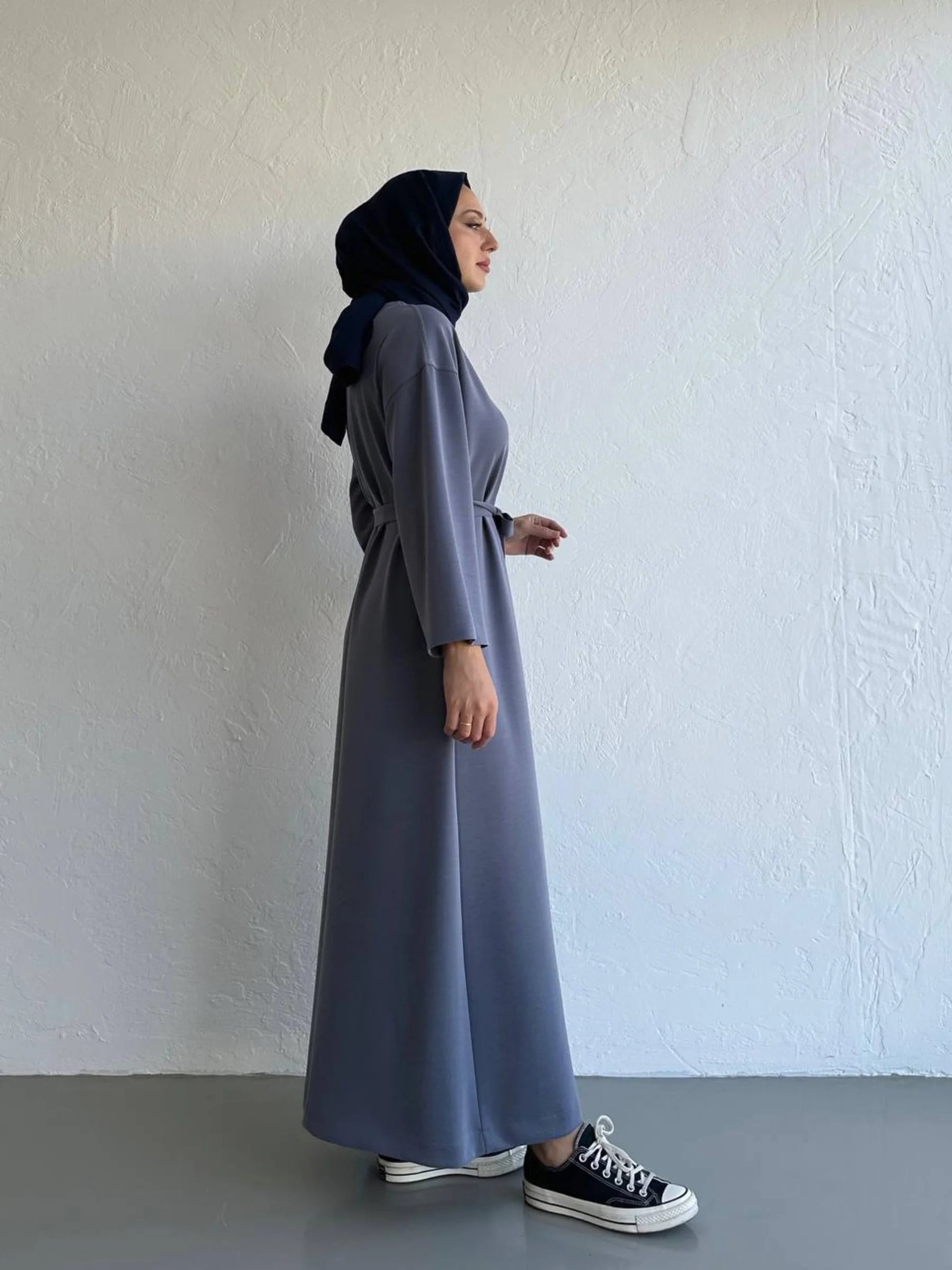 Bequemes Modalkleid - Grau