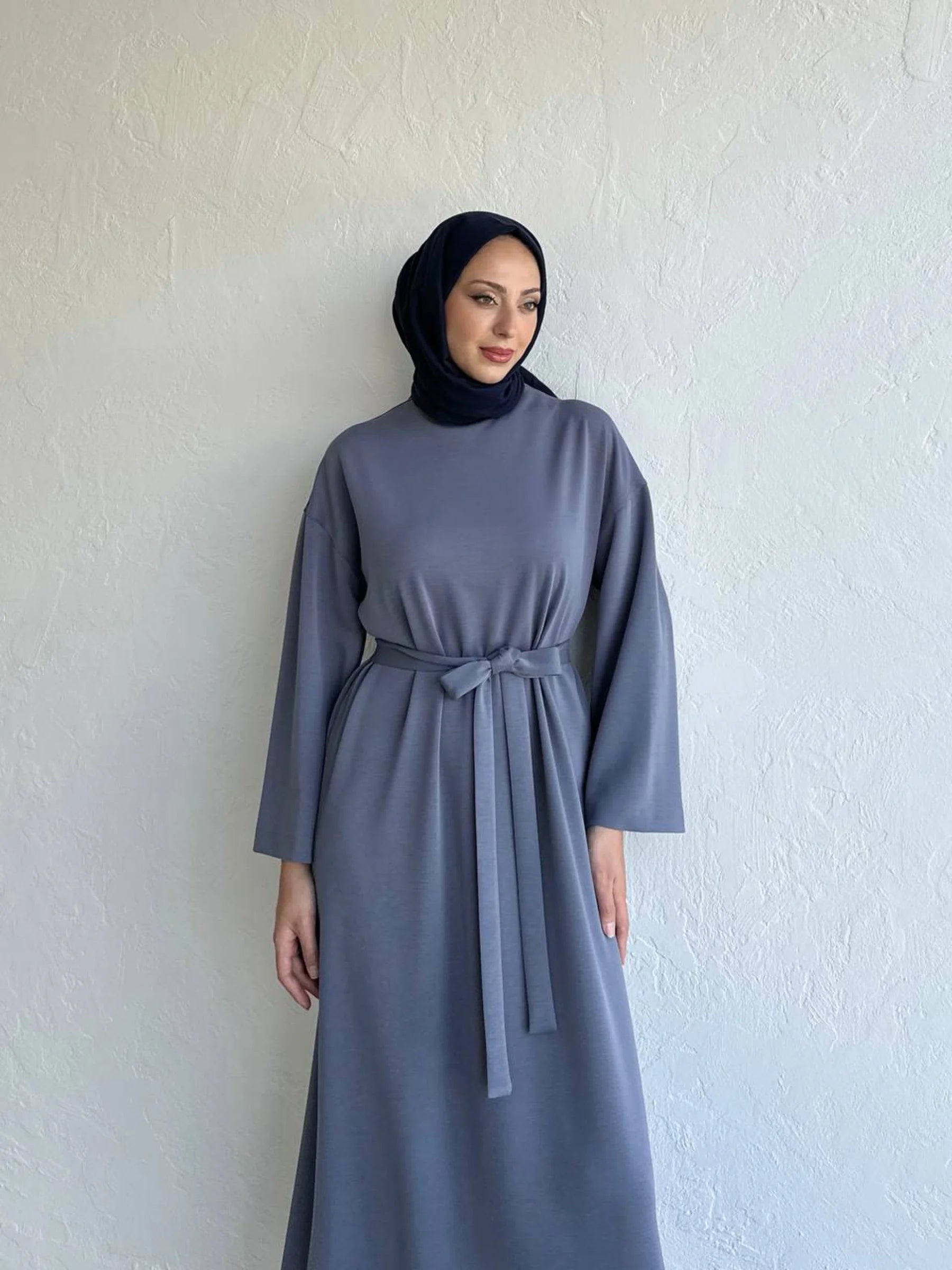 Bequemes Modalkleid - Grau