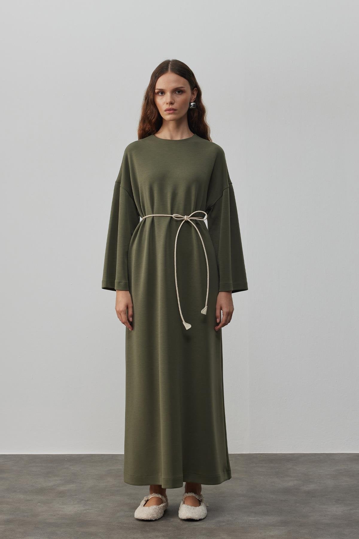 Comfy Modal Dress - Forest Green Muse Robe Comfy Modal Dress - Forest Green Muse Robe