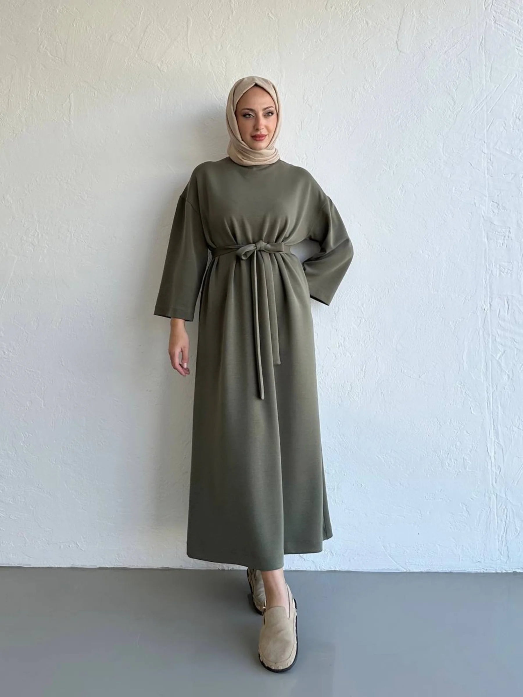 Bequemes Modalkleid - Waldgrün