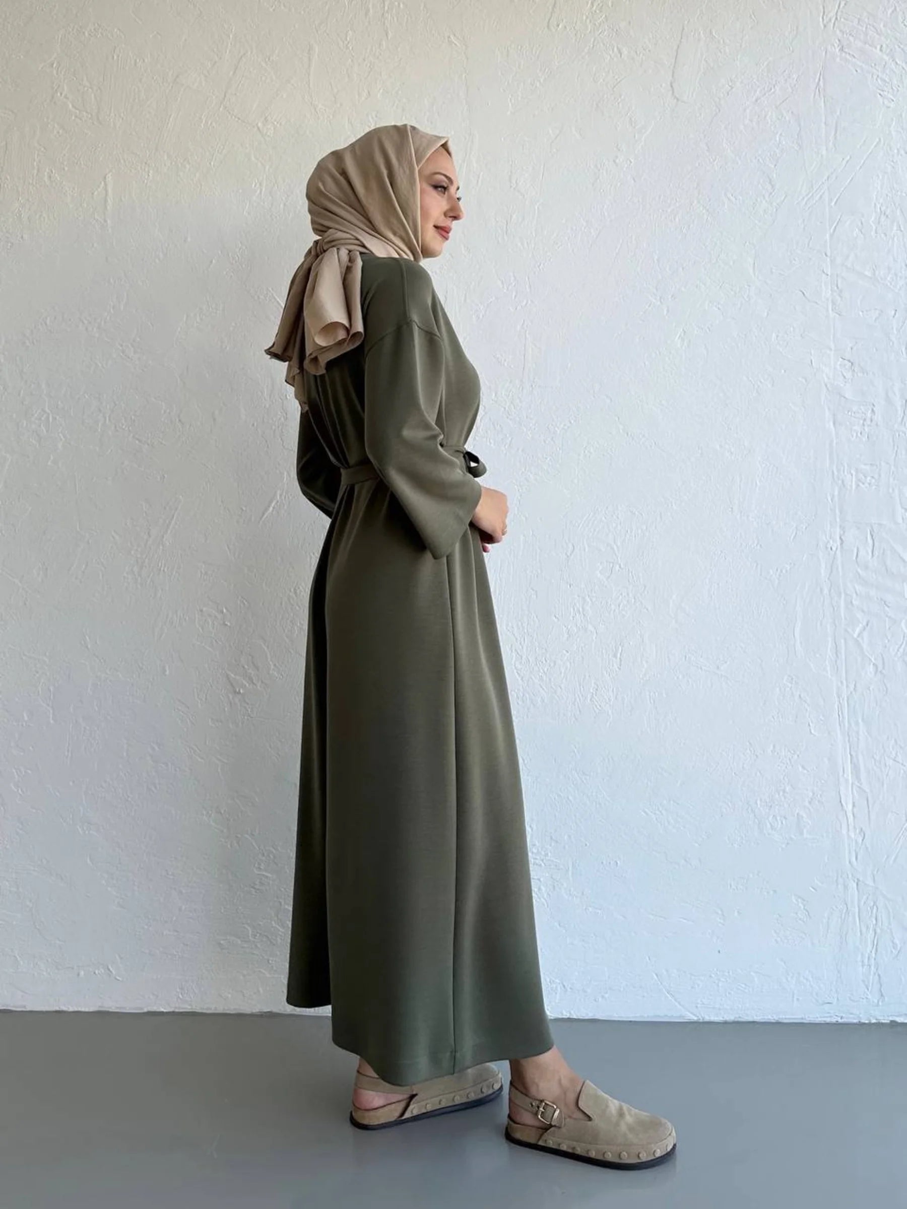 Bequemes Modalkleid - Waldgrün