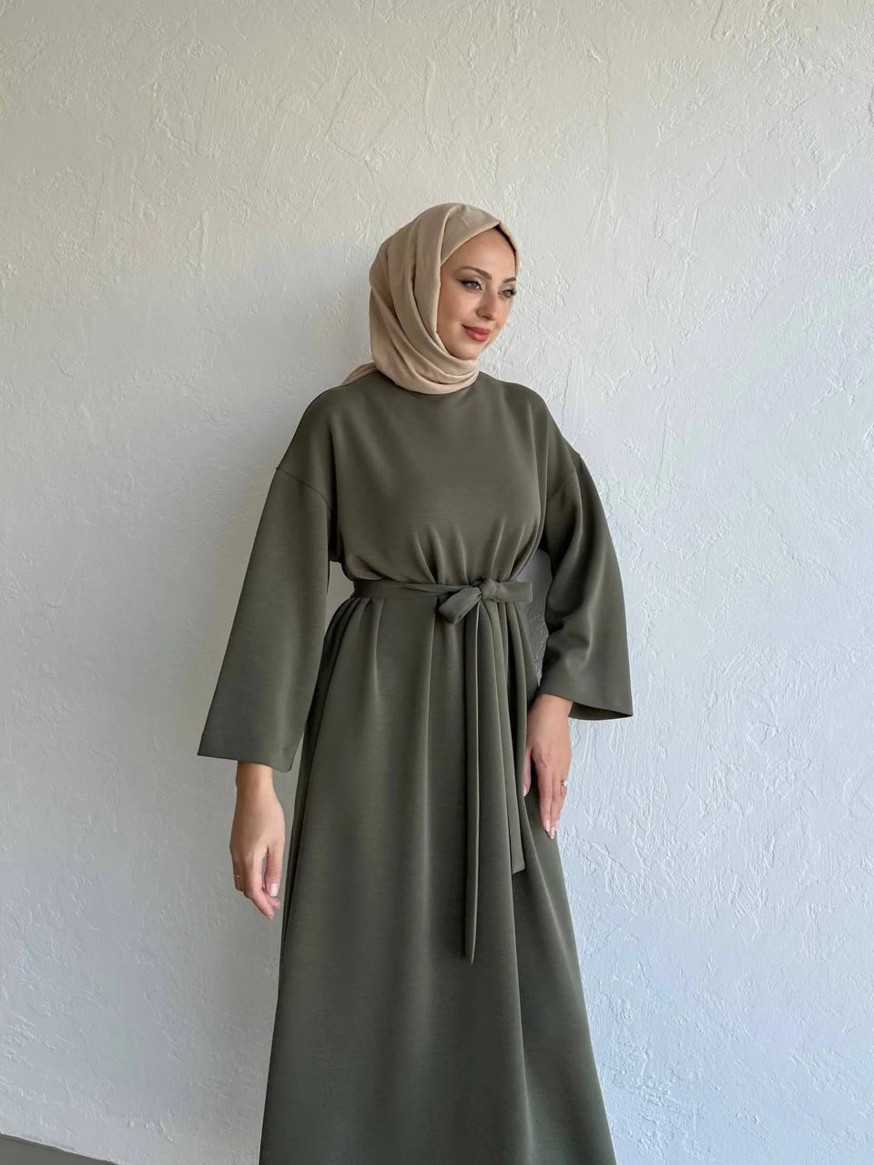 Comfy Modal Dress - Forest Green Muse Robe Comfy Modal Dress - Forest Green Muse Robe