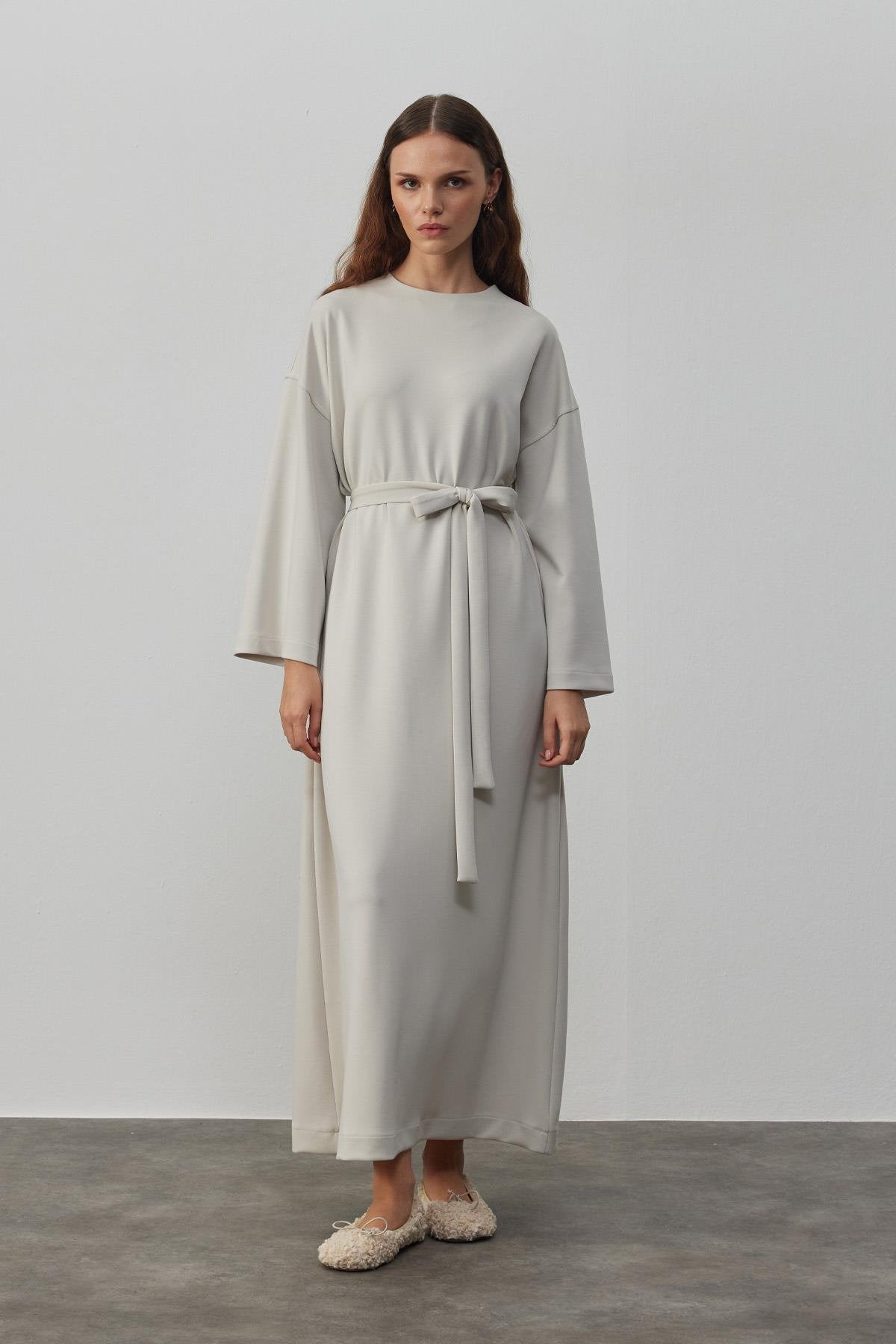 Bequemes Modalkleid - Stein