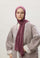 Cotton Jersey Headscarf in Plum by Muserobe, headscarf